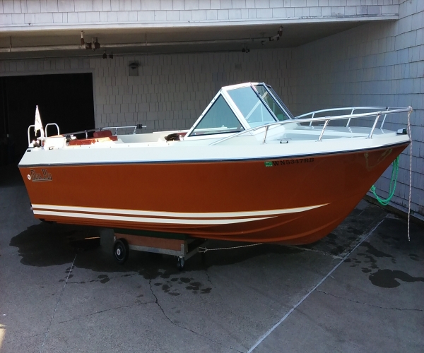 1977 Glasply Original Owner Deep v hull 140 I/O merc Power boat for ...