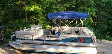 Bass tracker Boats For Sale by owner | 1998 Tracker Party Barge 21 Signature